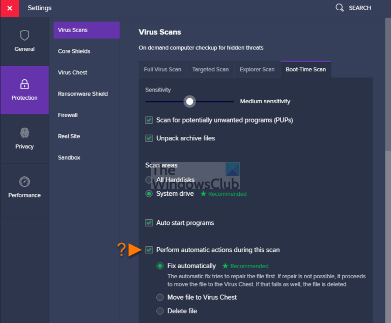 How to use Avast Boot Scan to remove Malware from Windows PC