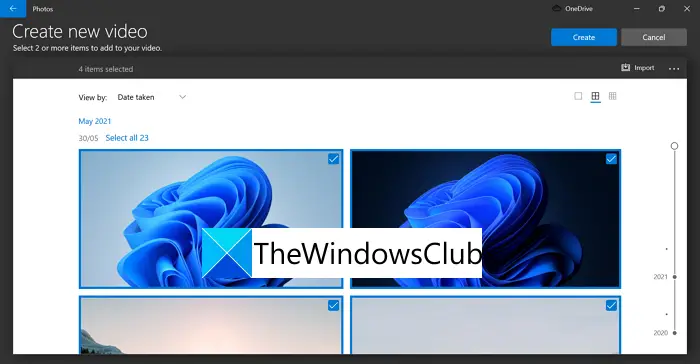 Create New Video Windows 11