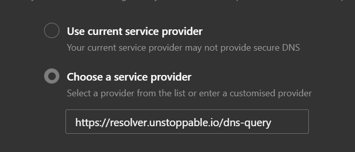 Custom Service Provider in Edge