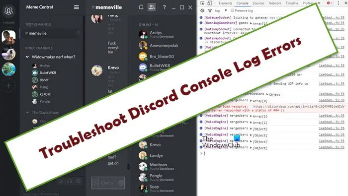 Discord Console Log