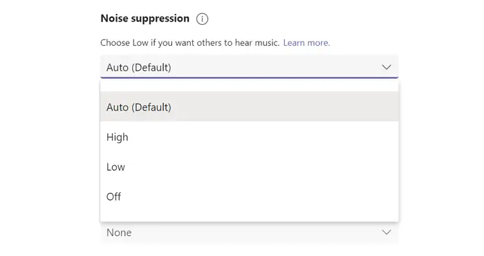 Noise Suppression in Teams