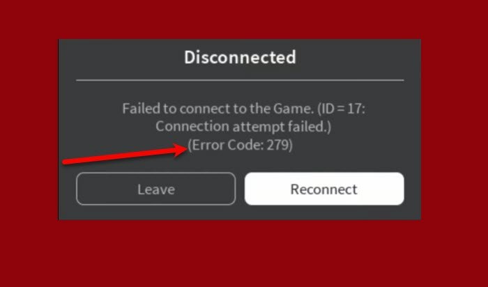 Fix Roblox Error 279 and 529 on Windows 11/10