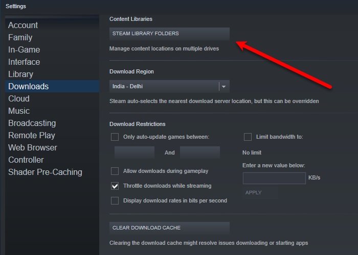 Fix Steam library folder not writable error