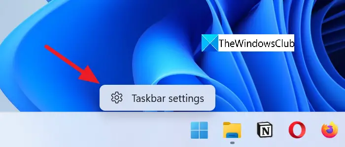 Taskbar Settings Windows 11