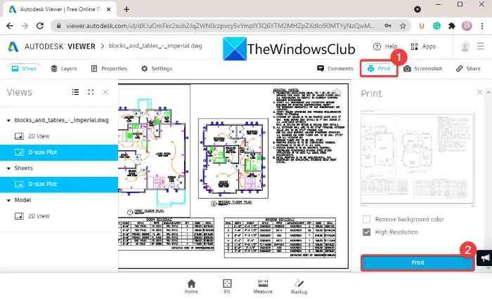 convert DWG to PDF