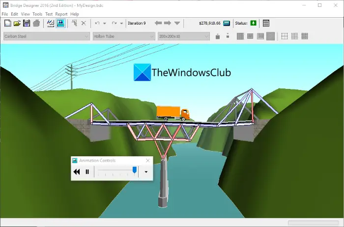 How to Design and Analyze Bridge Structures in Windows 11/10