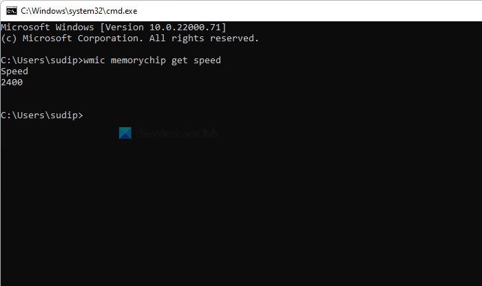 How to check RAM speed on Windows 11/10