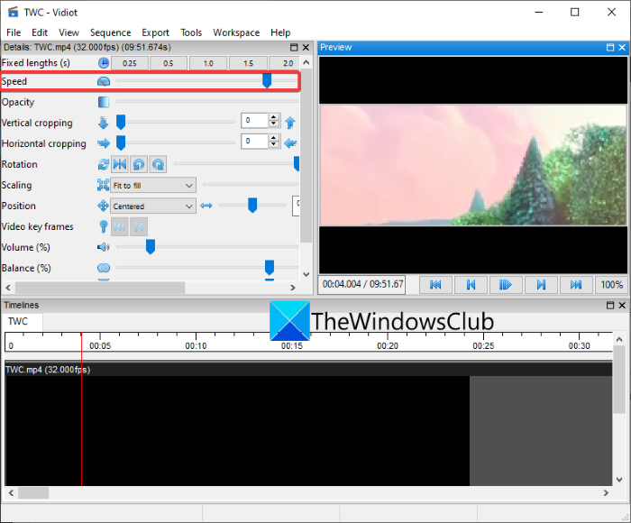 How to speed up a video and make it faster in Windows 11/10