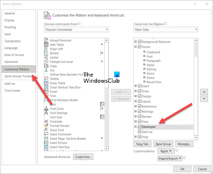 How to add and change Content Controls in Word