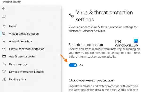 disable Microsoft Defender Antivirus