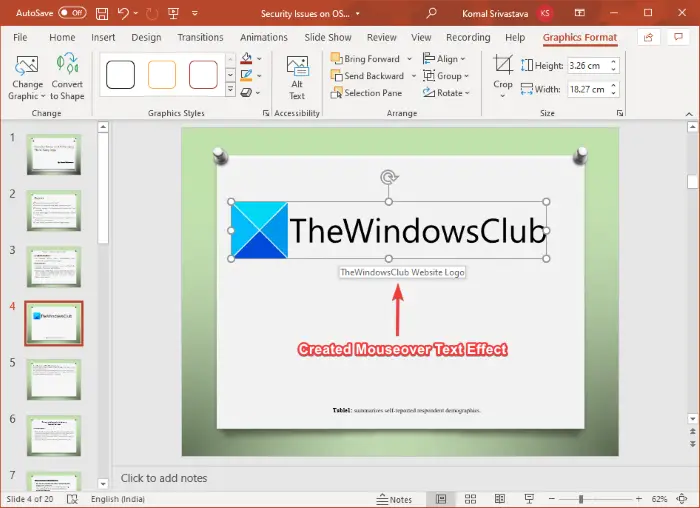 How to Create a Mouseover Text Effect in Microsoft PowerPoint