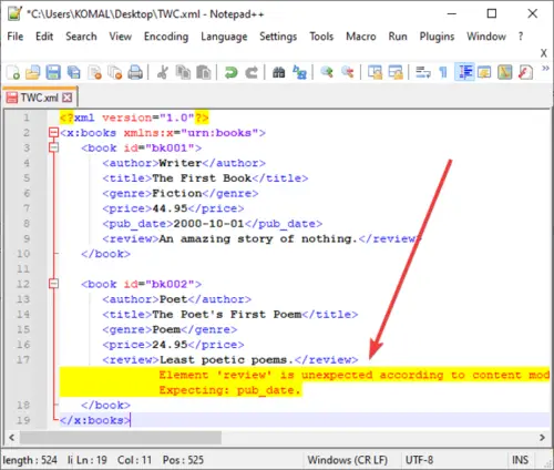 xml validator notepad++ download