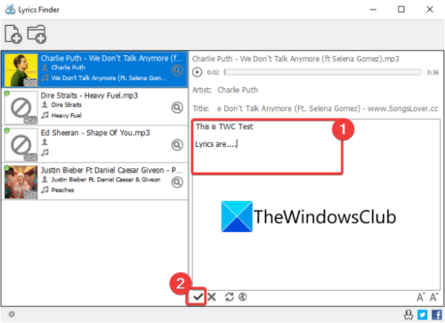 How to Embed Lyrics to MP3 files in Windows 11