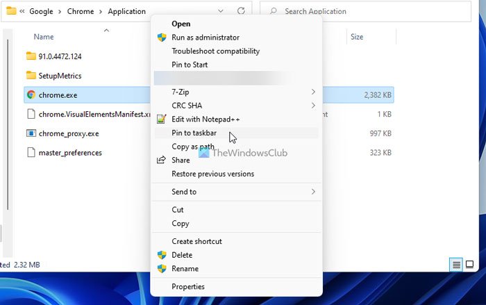 How to pin any app to the Taskbar in Windows 11