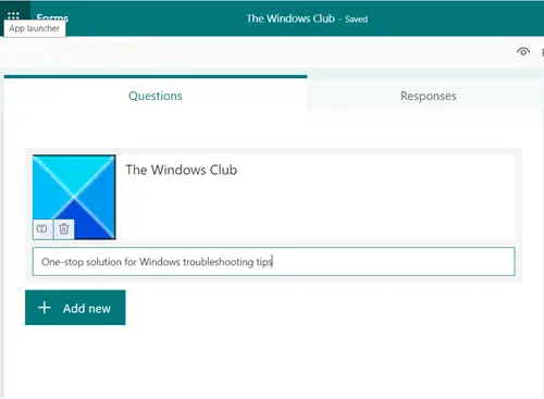Windows Club Forms