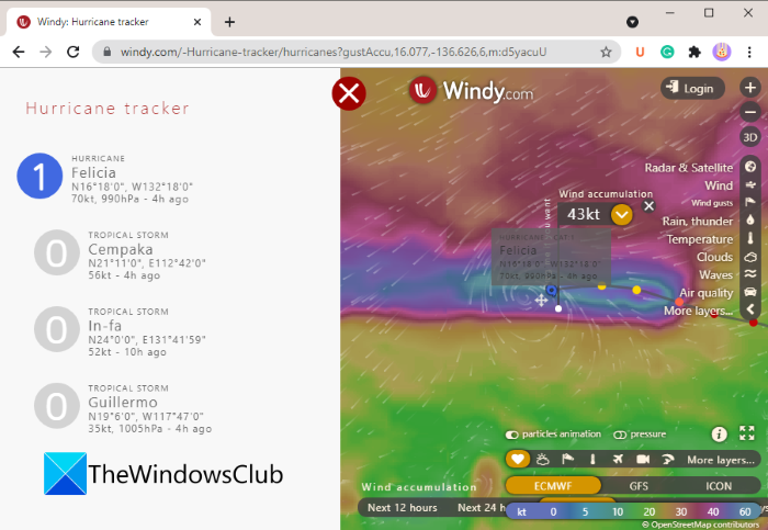 Track Hurricanes, Get Alerts with these Hurricane Tracking software