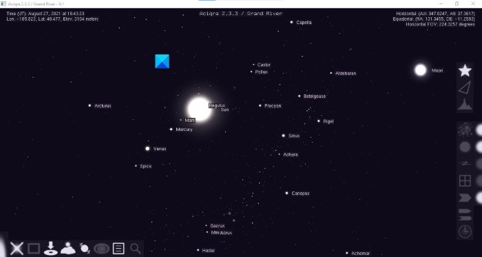 Aciqra free Astronomy software