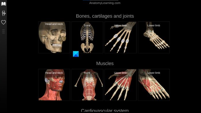AnatomyLearning anatomy web software