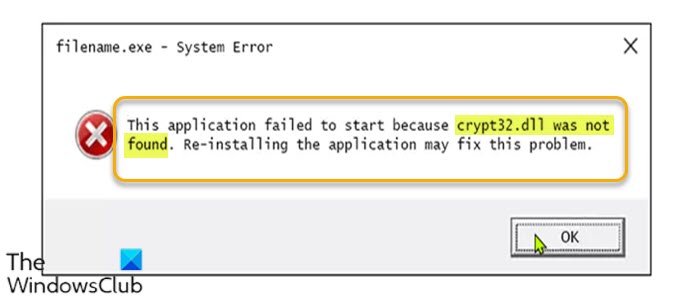 Fix Crypt32 dll not found or missing error in Windows 11 10 - 13