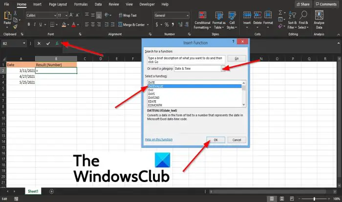 How to use the DATEVALUE function in Excel - 47