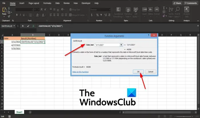 How to use the DATEVALUE function in Excel