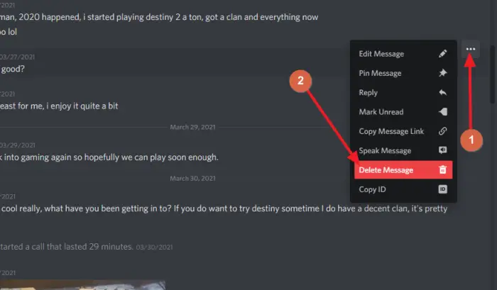 How to delete single or multiple Direct Messages on Discord