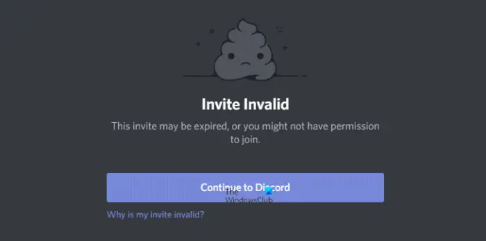 Why does Discord say Invalid Invite?