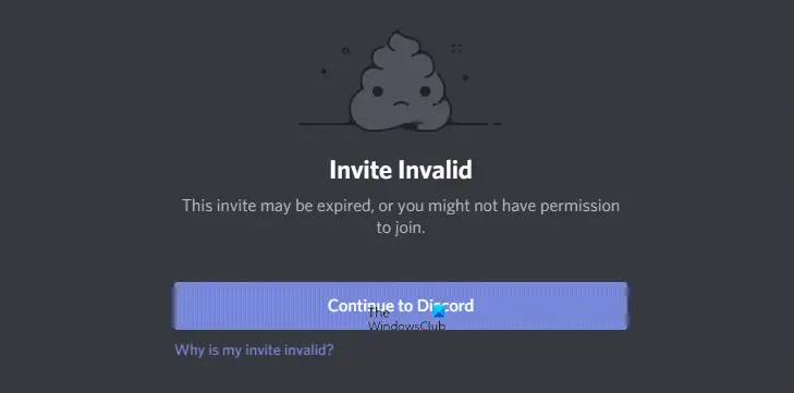 Why does Discord say Invalid Invite?