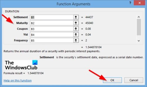 How to use Duration Financial Function in Excel