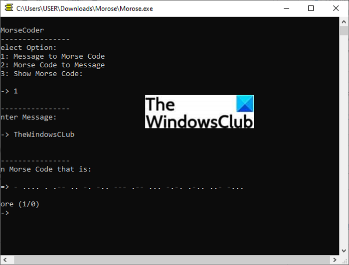 How to Translate Morse Code in Windows 11/10