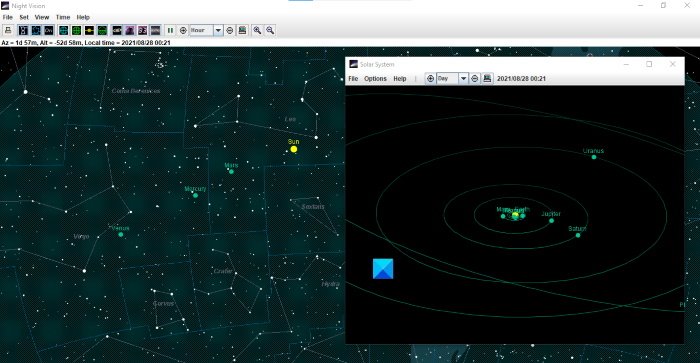 Night Vision Planetarium software