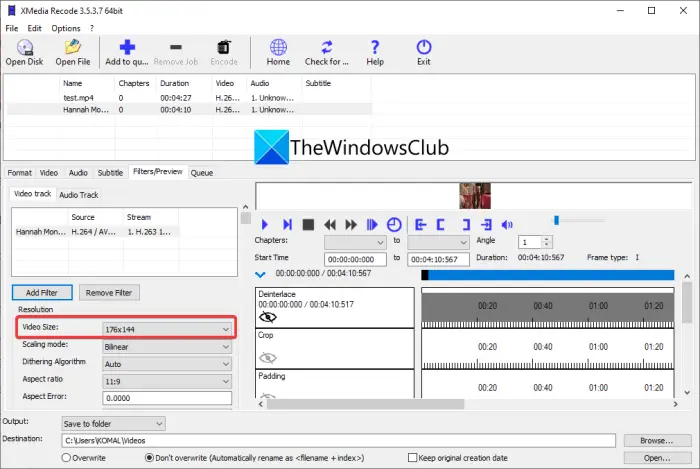 Batch Resize Videos in Windows