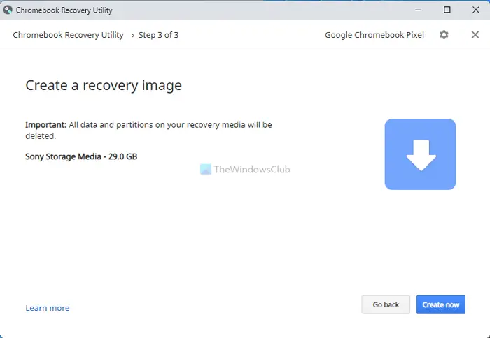 How to use Chromebook Recovery Utility to create recovery media