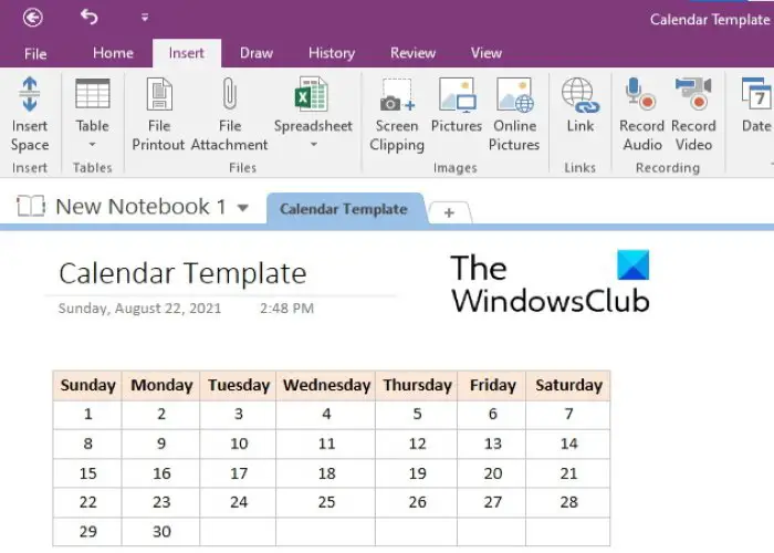 how-to-create-a-onenote-calendar-template