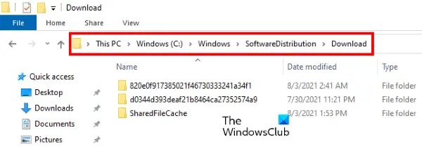 delete temporary windows update files