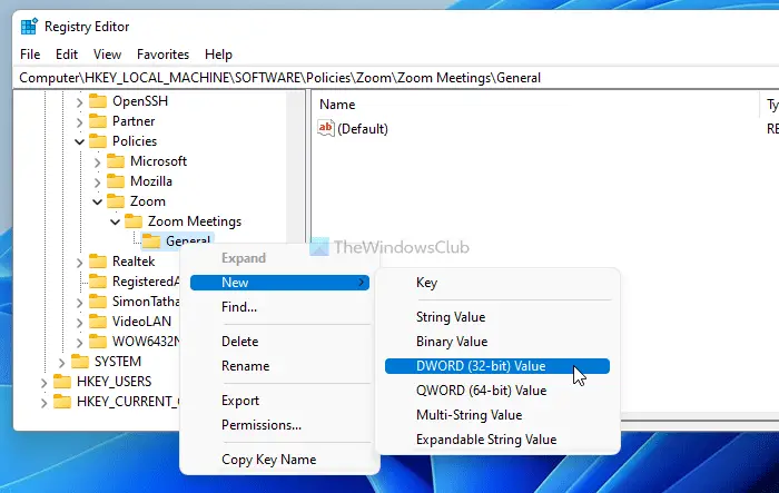 How to enable or disable Zoom auto update using Group Policy and Registry