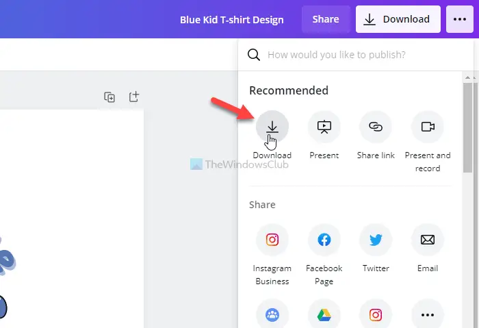 How to download transparent image or logo from Canva