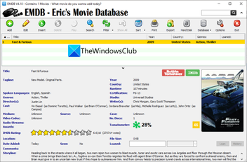 formel appetit Regelmæssigt Best free Movie Catalog software for Windows 11/10