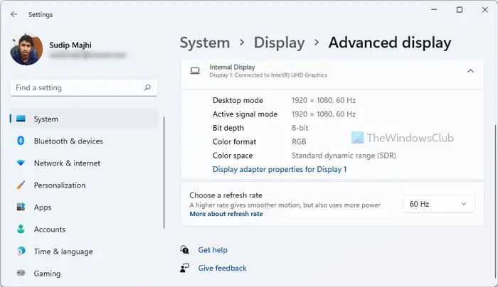 How to Enable or Disable Dynamic Refresh Rate (DRR) in Windows 11