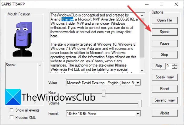 text to speech software open source windows