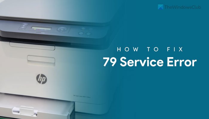 How to fix Service Error 79 on HP Printer