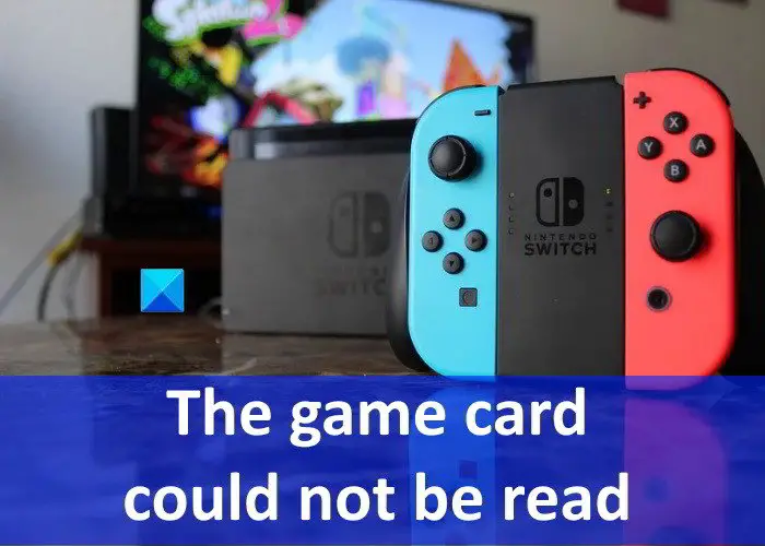 game card not read Nintendo error