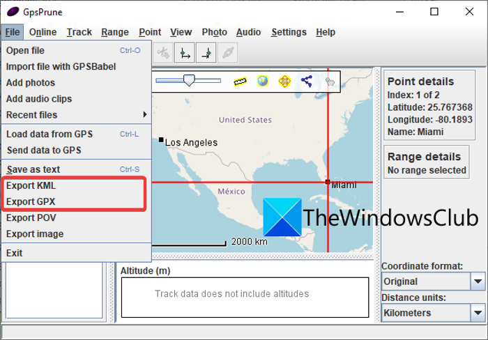 How to Convert CSV to GPX or KML in Windows 11/10