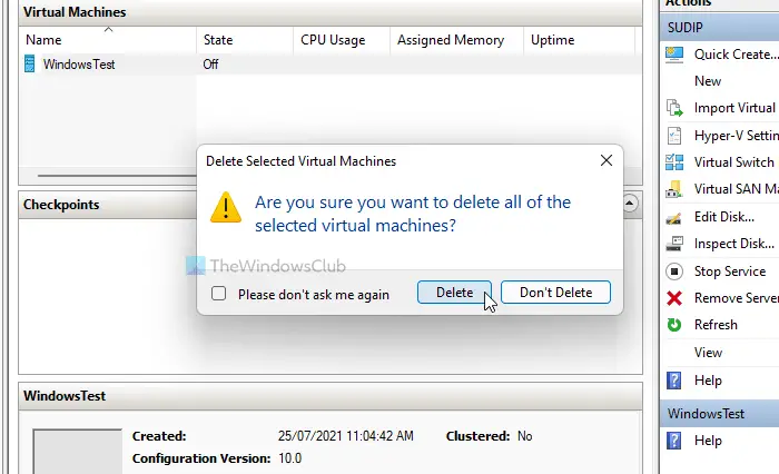 Hyper-V encountered an error while loading the virtual machine configuration