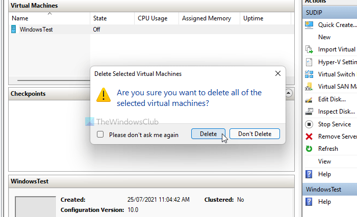 Hyper-V encountered an error while loading the virtual machine configuration