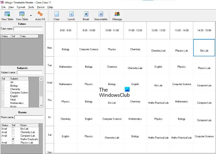 iMagic Timetable Master software