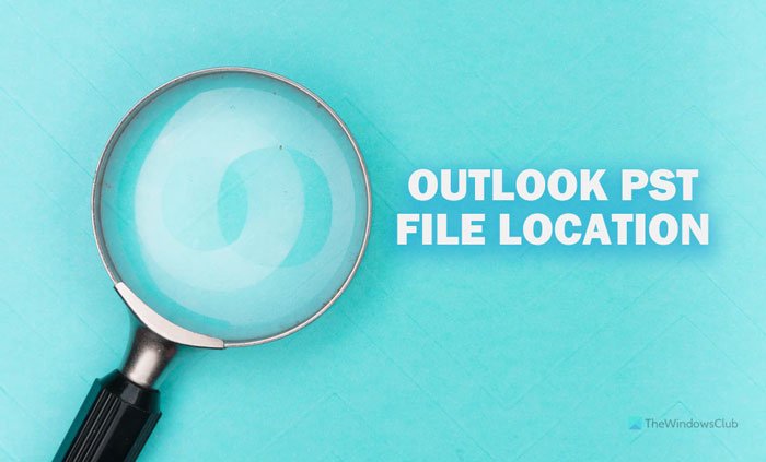 new outlook pst file location
