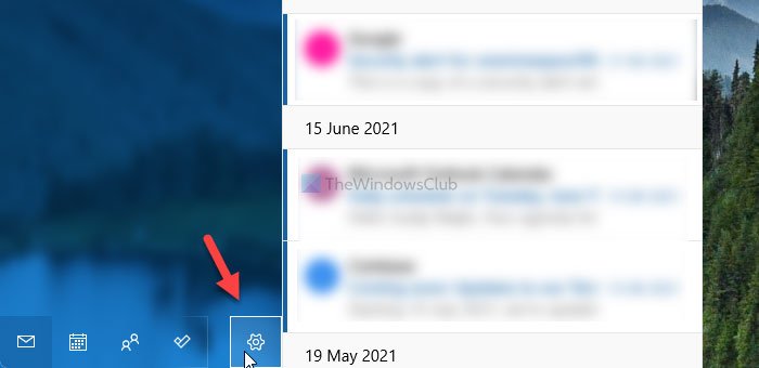 Remove account to log out of one email account in Windows 11/10 Mail app