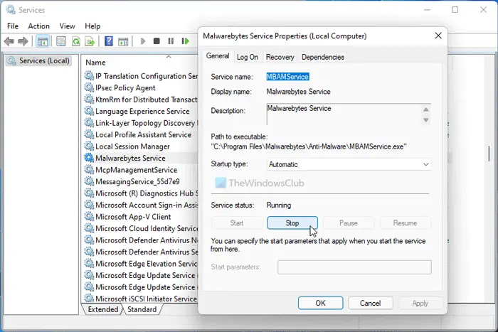 Windows 11/10에서 MalwareBytes 높은 CPU 및 메모리 사용을 수정하십시오