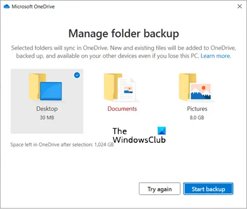 Manage Folder Backup